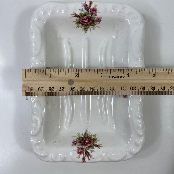 Vintage VB Athena Floral Shaving Mug Brush Holder & Soap Dish Set Vintage - Picture 12 of 16